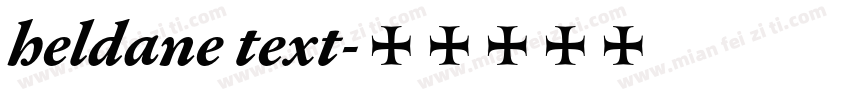 heldane text字体转换